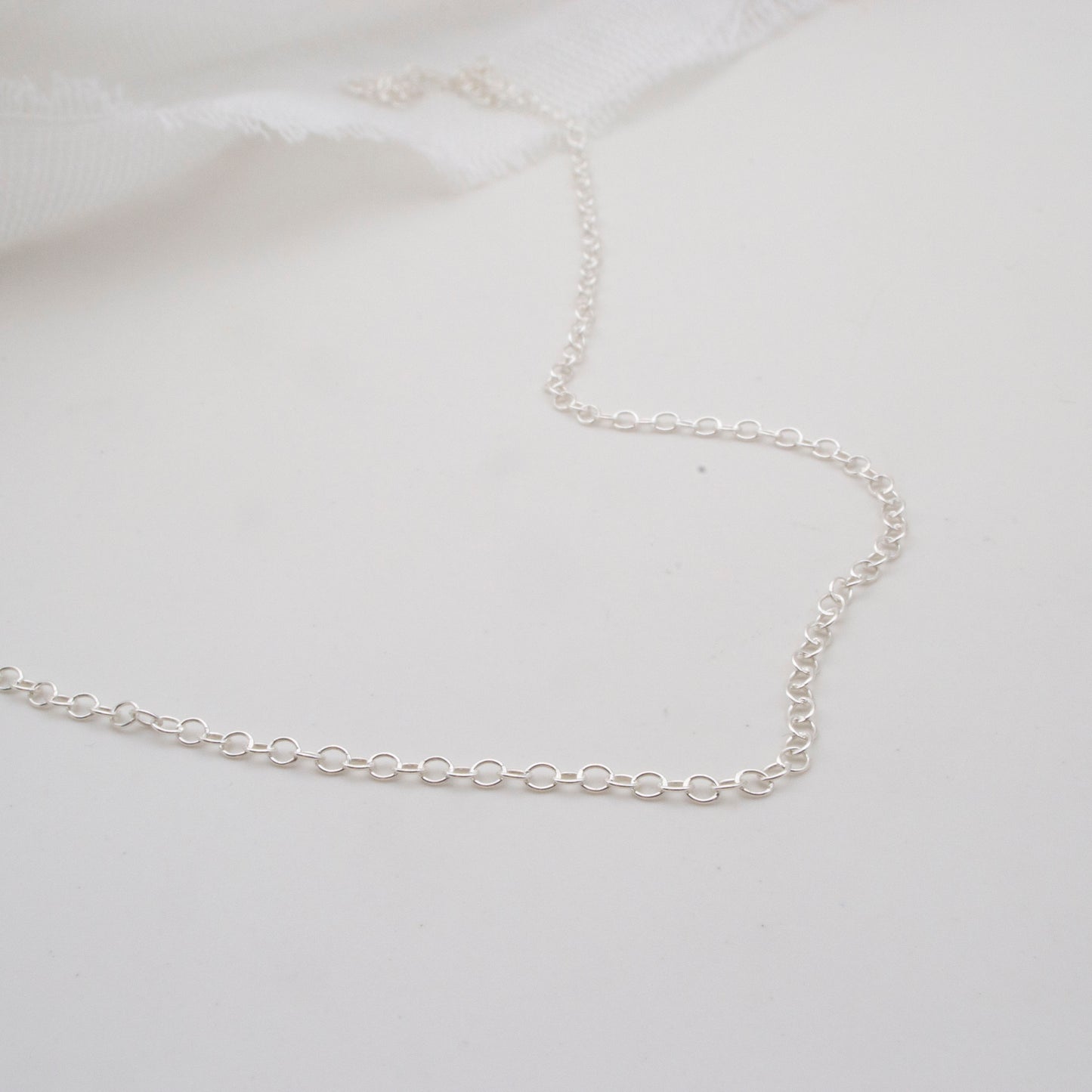Sterling silver trace chain - lightweight