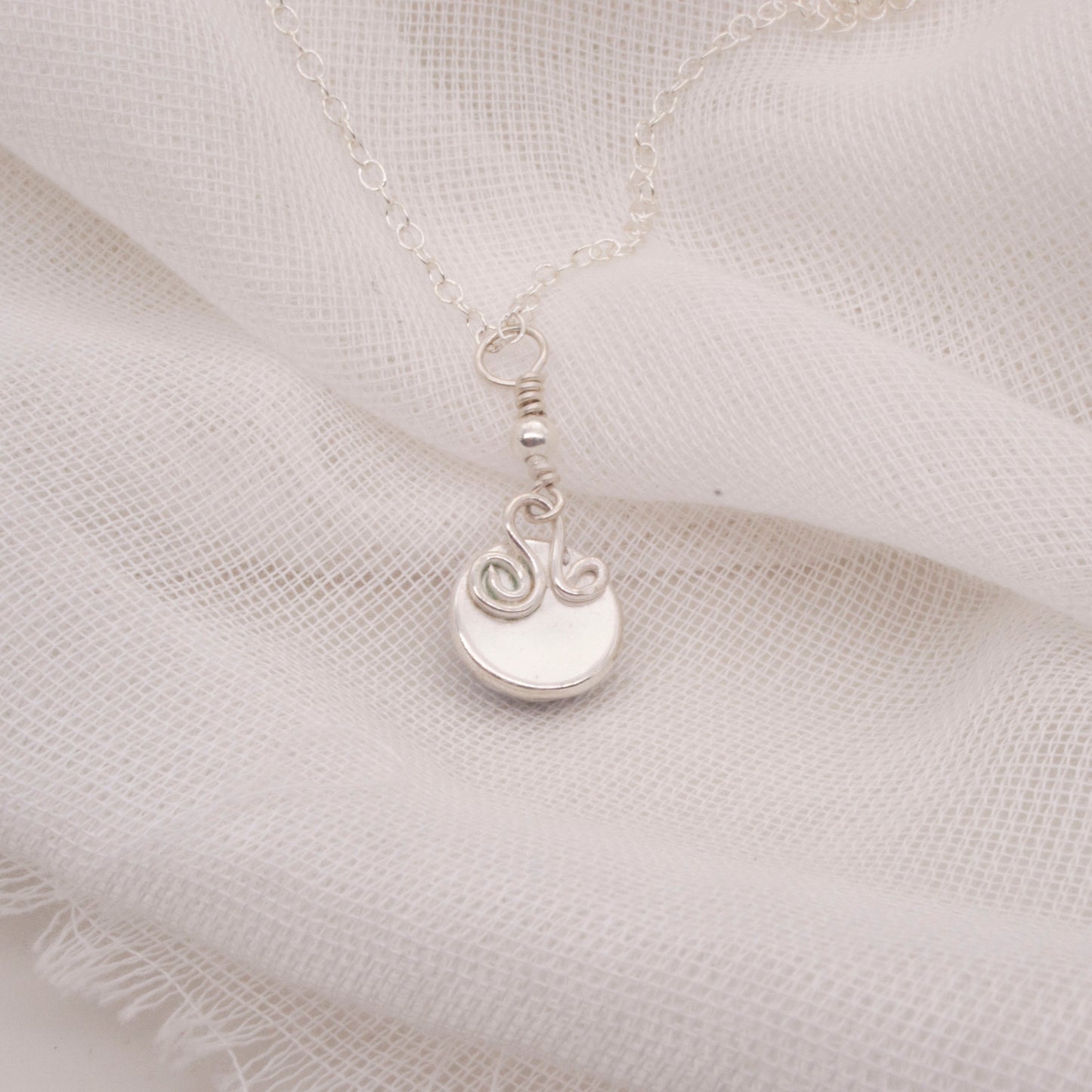 Blue lace agate pendant necklace