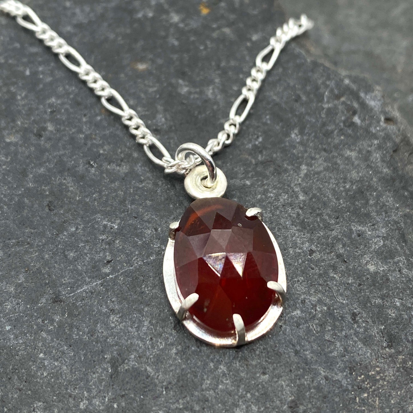 Garnet pendant necklace