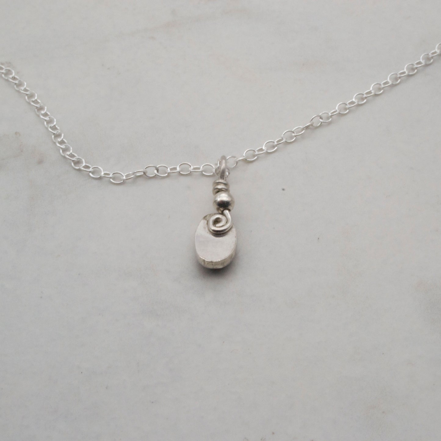 Garnet freeform pendant