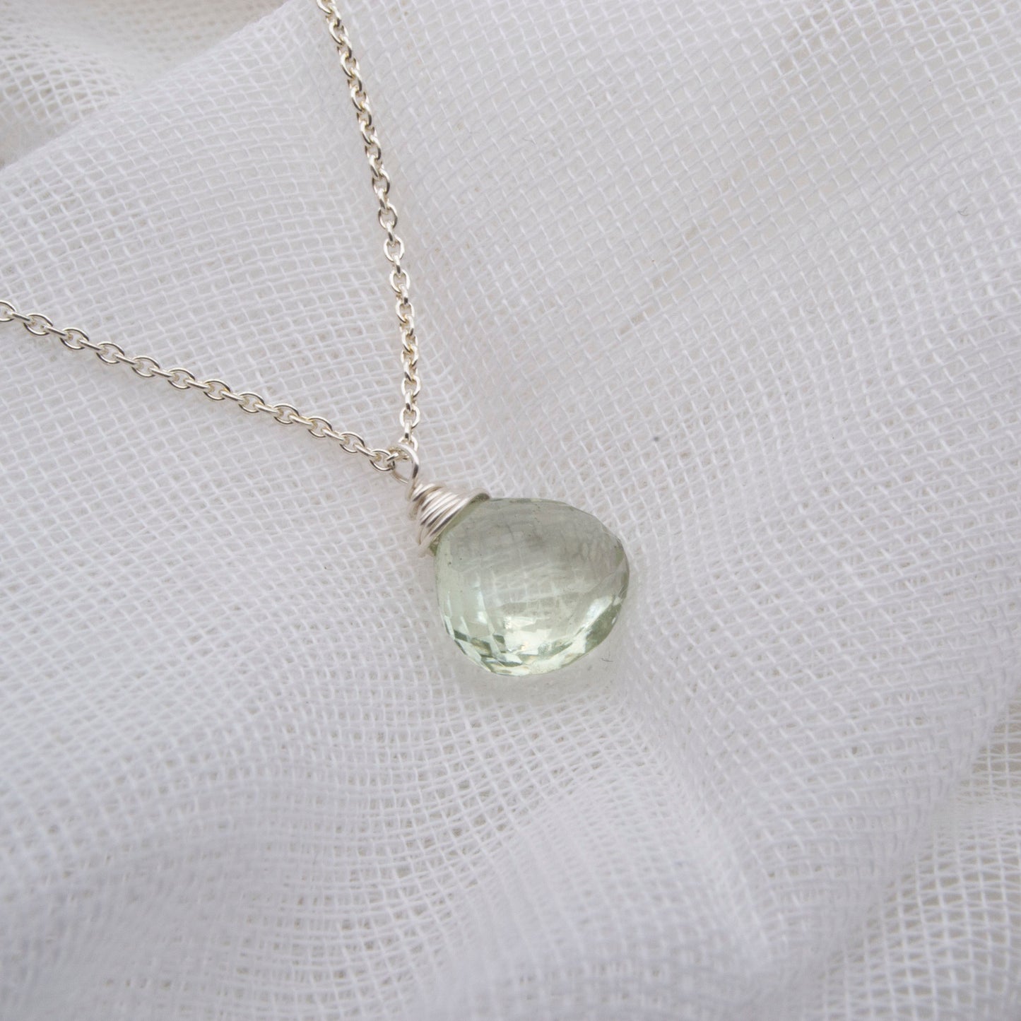 Green amethyst pendant