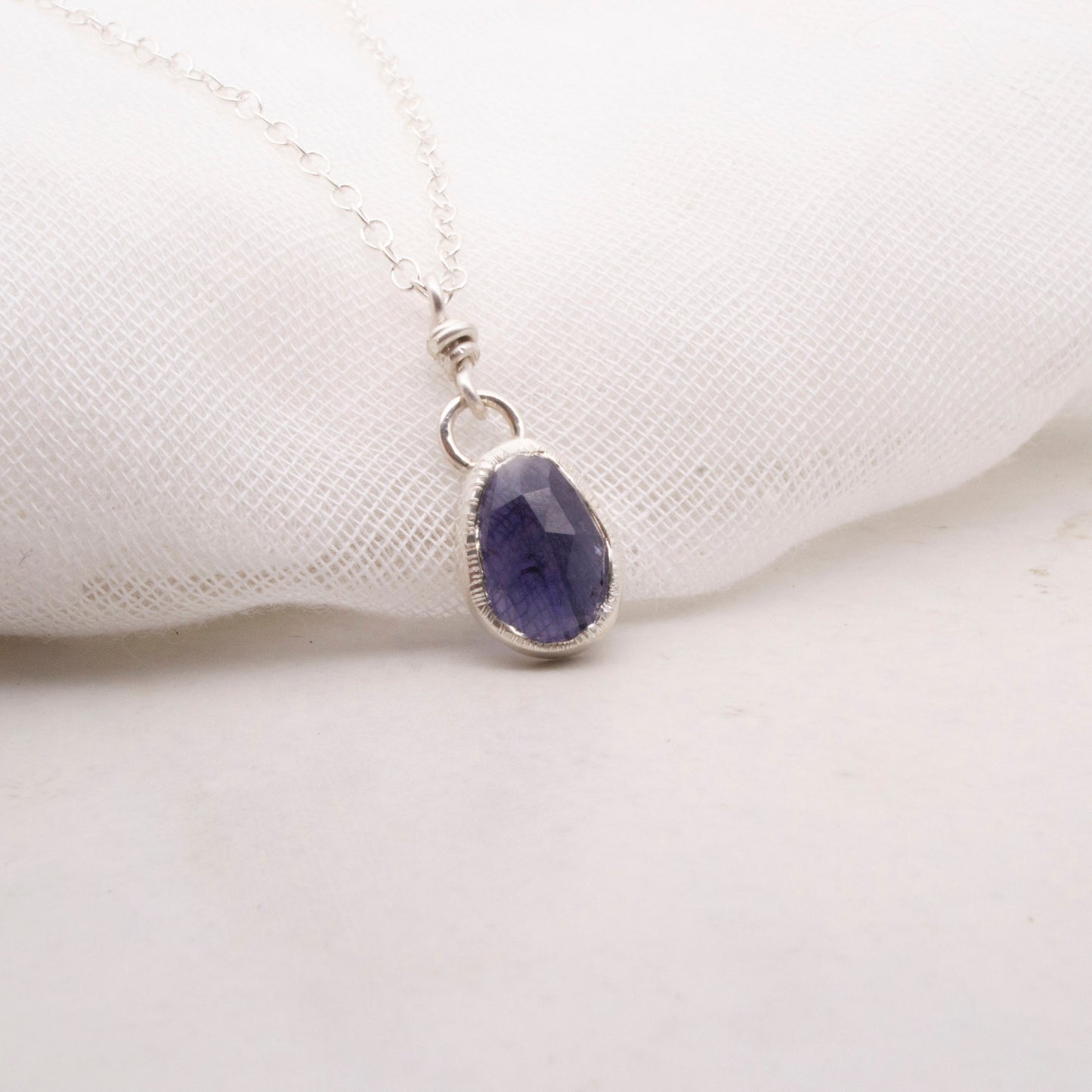 Iolite pendant