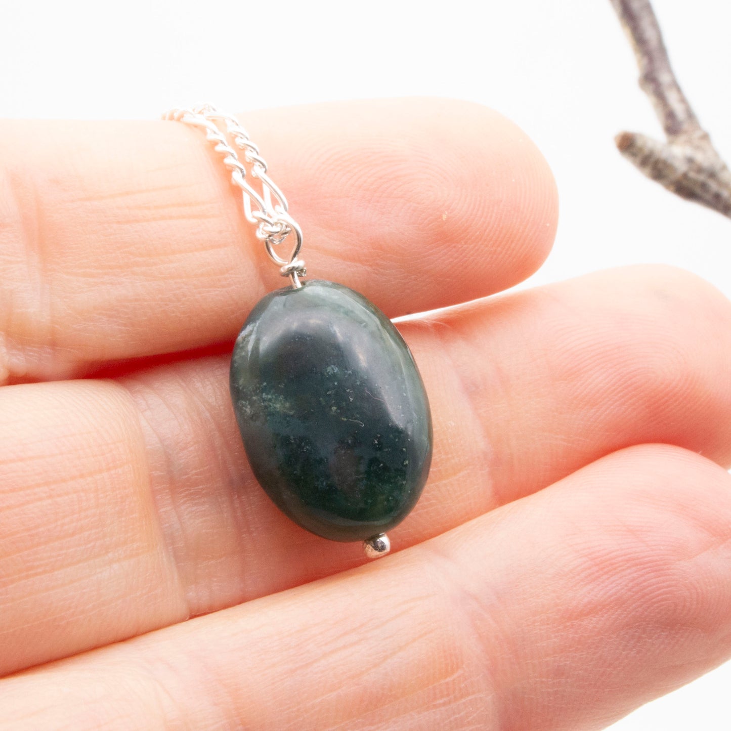 Mossy agate pendant 9