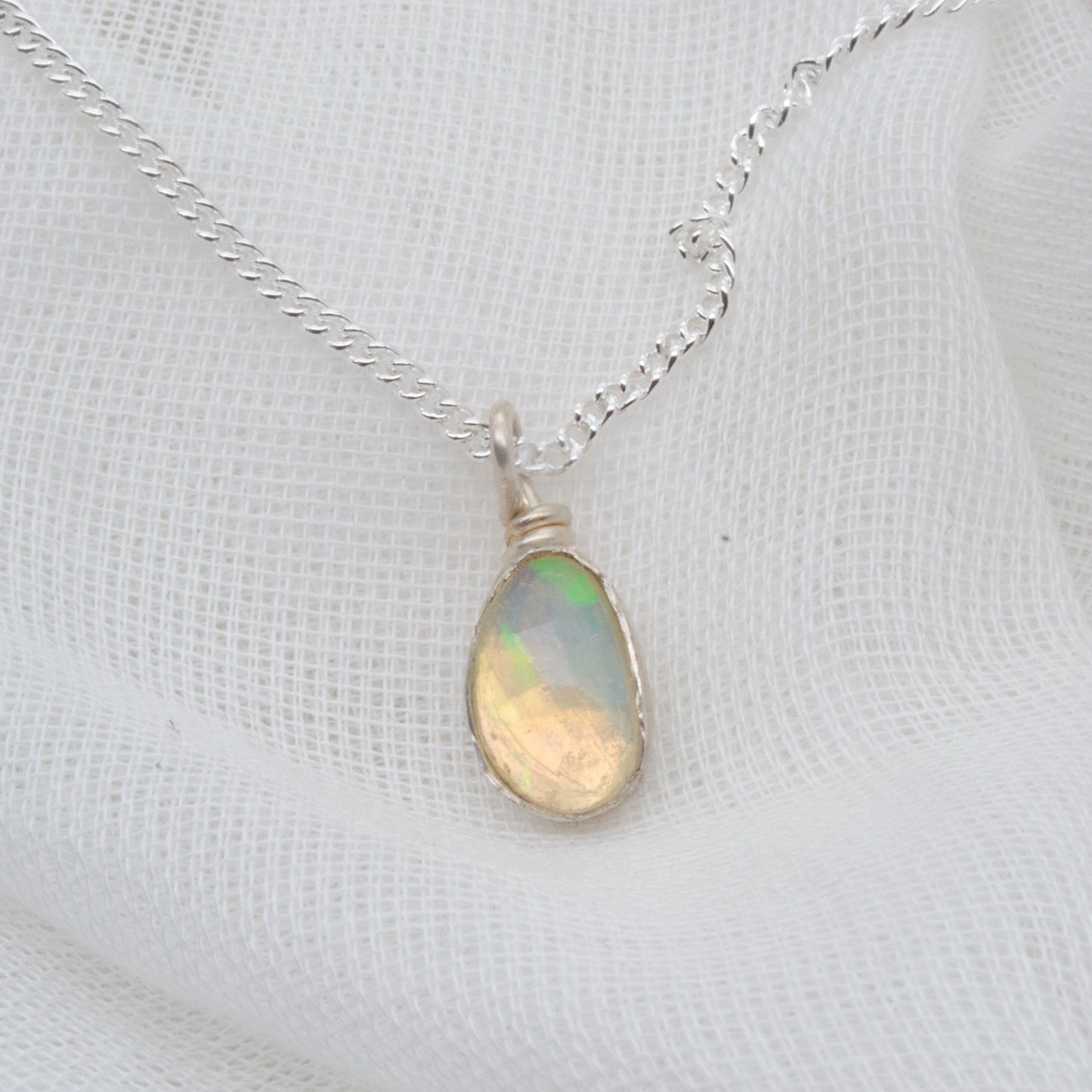 Sale - opal freeform pendant
