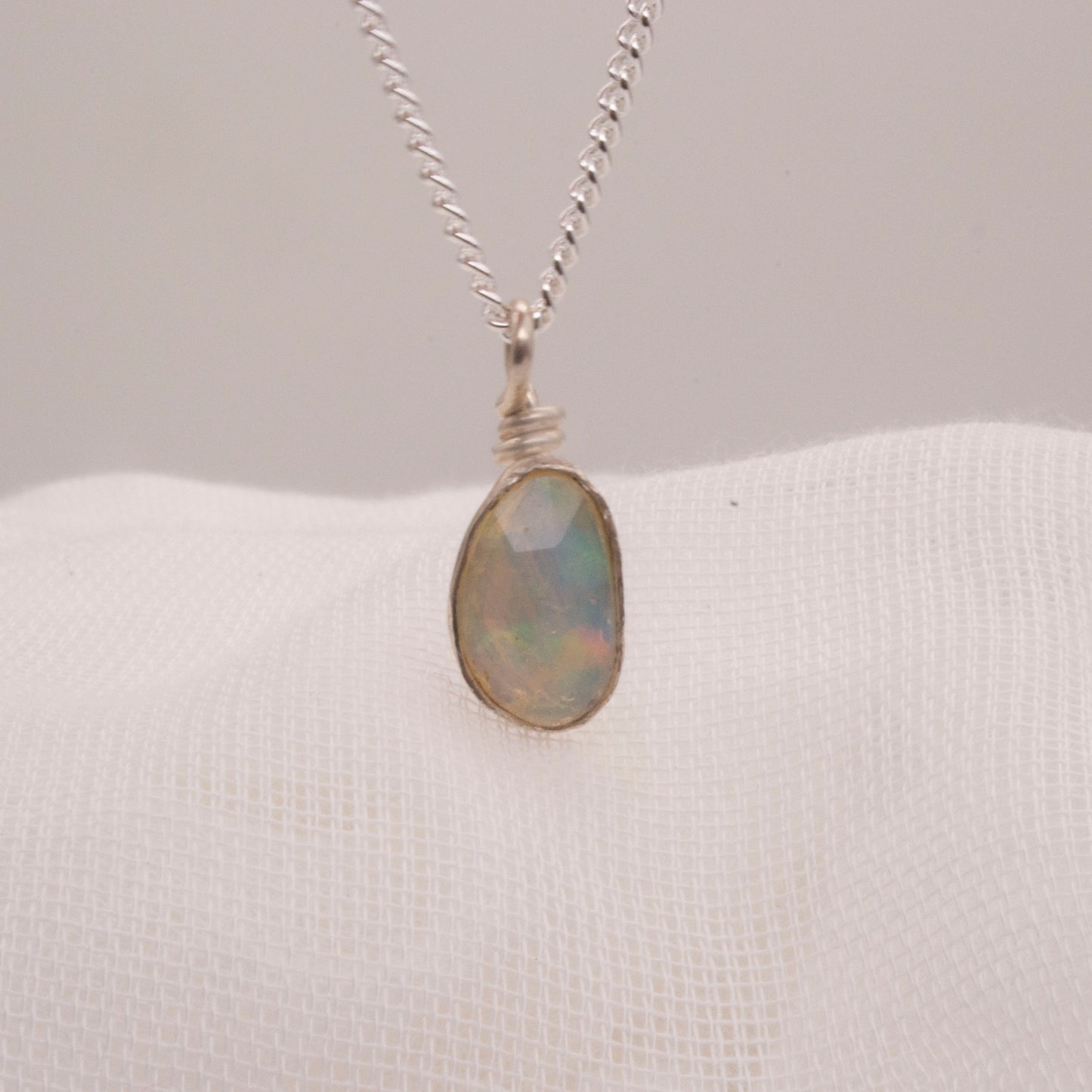 Sale - opal freeform pendant
