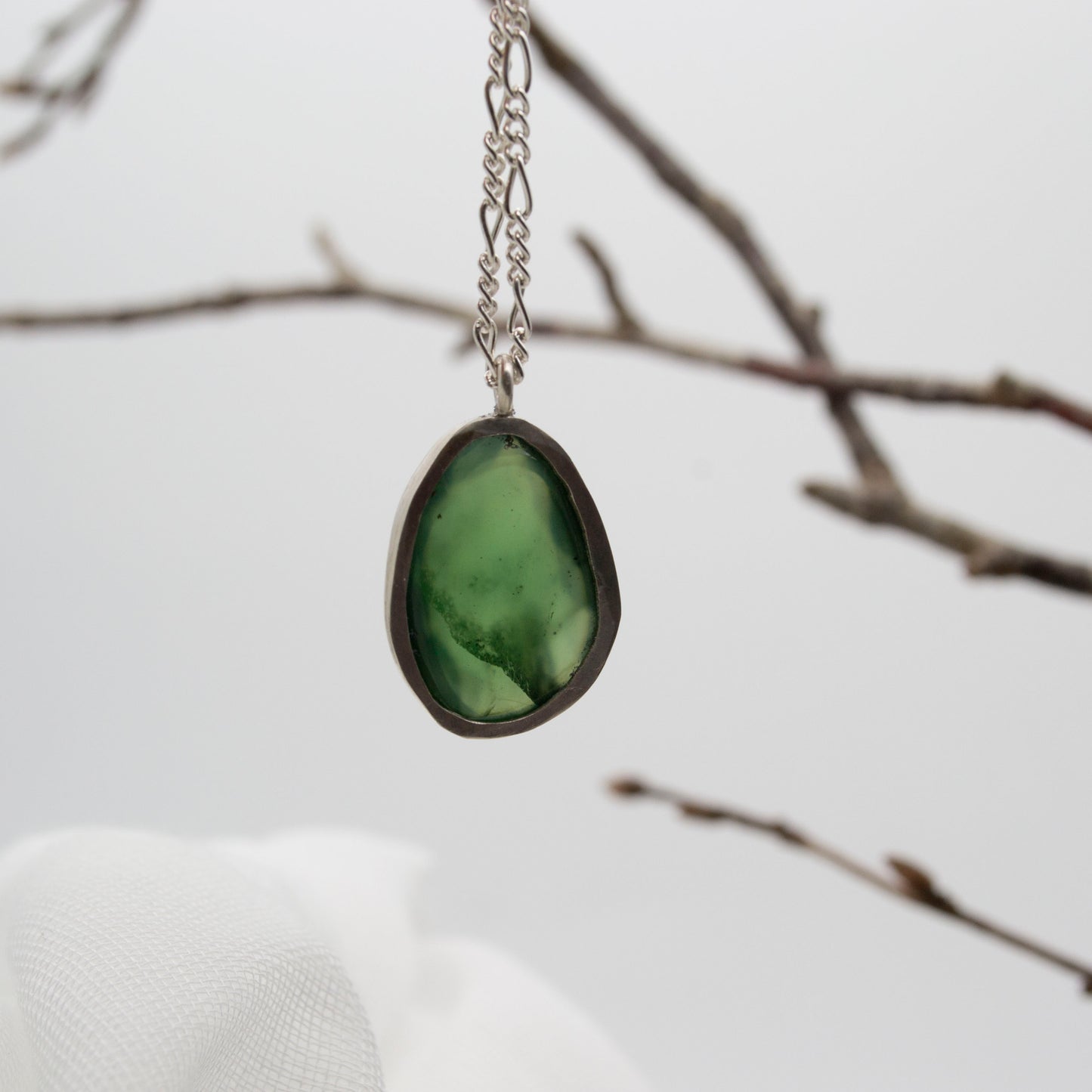 Serpentine woodland pendant