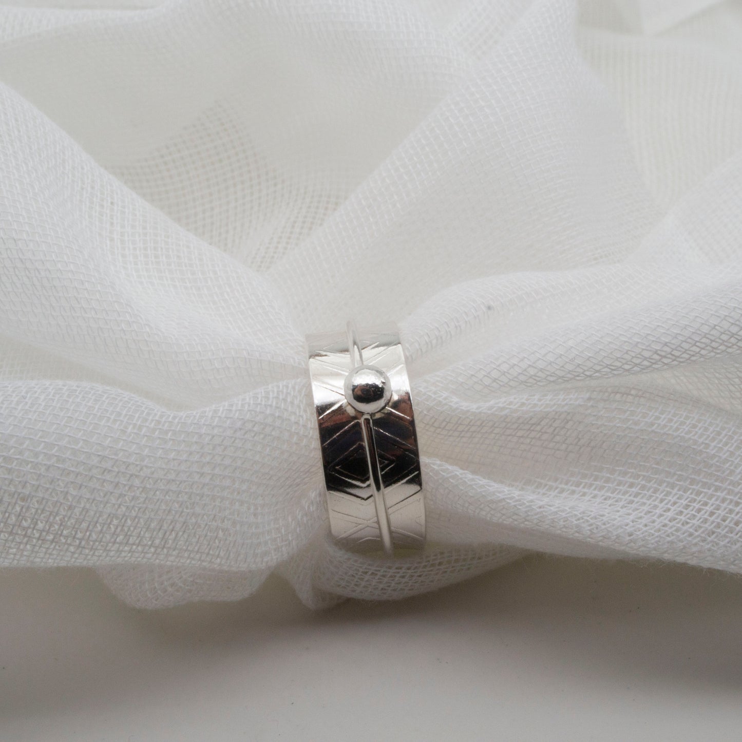 Geo spinner ring size O