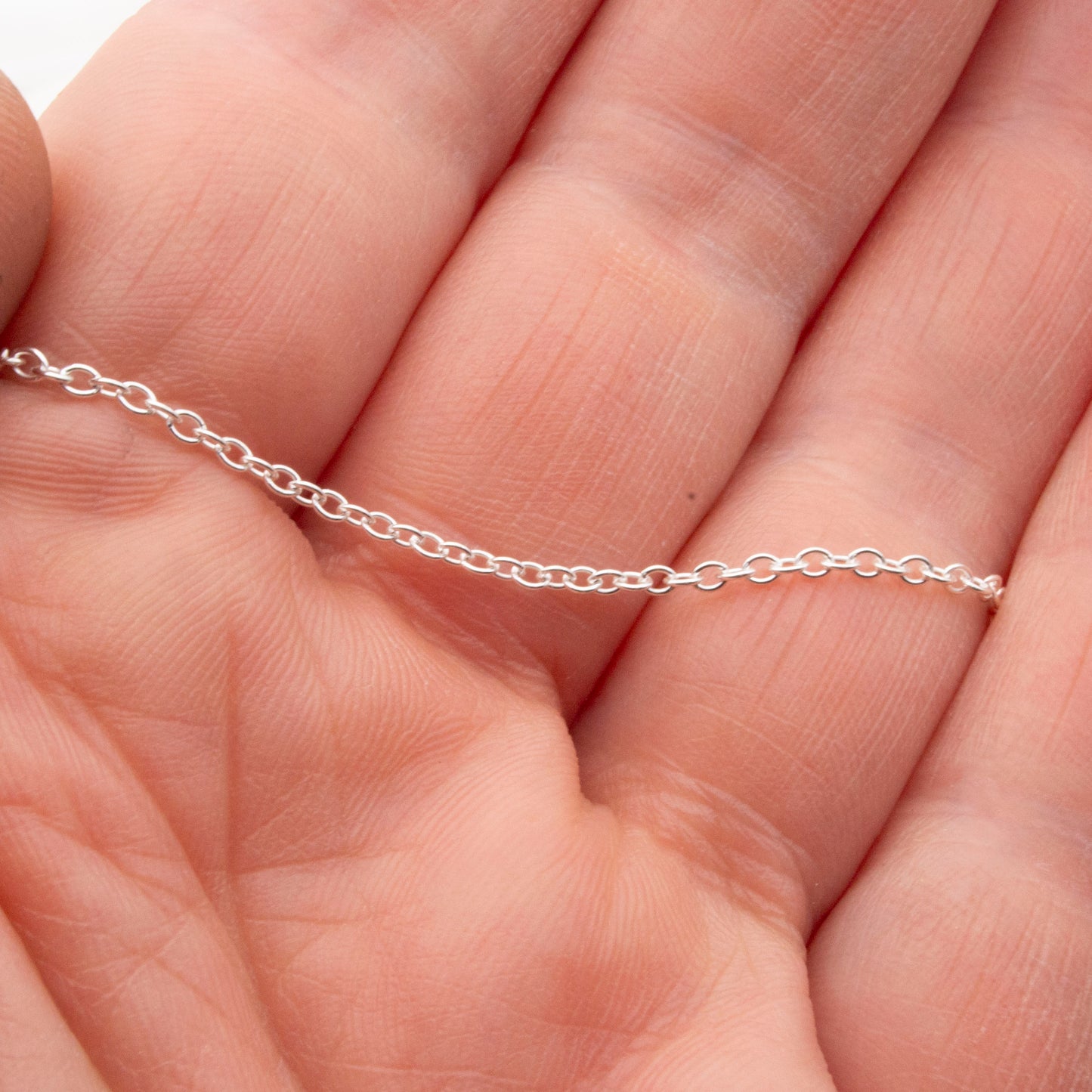 Sterling silver trace chain (looser)