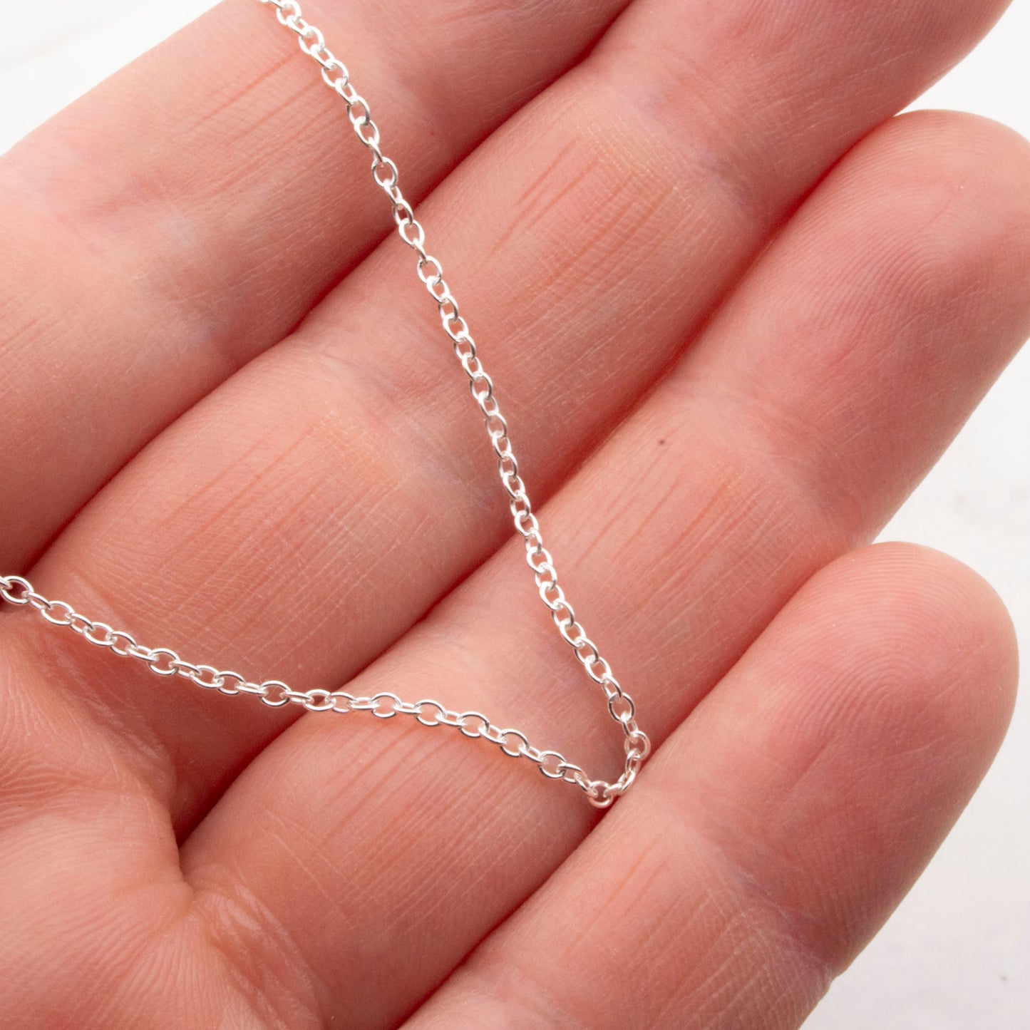 Sterling silver trace chain (looser)