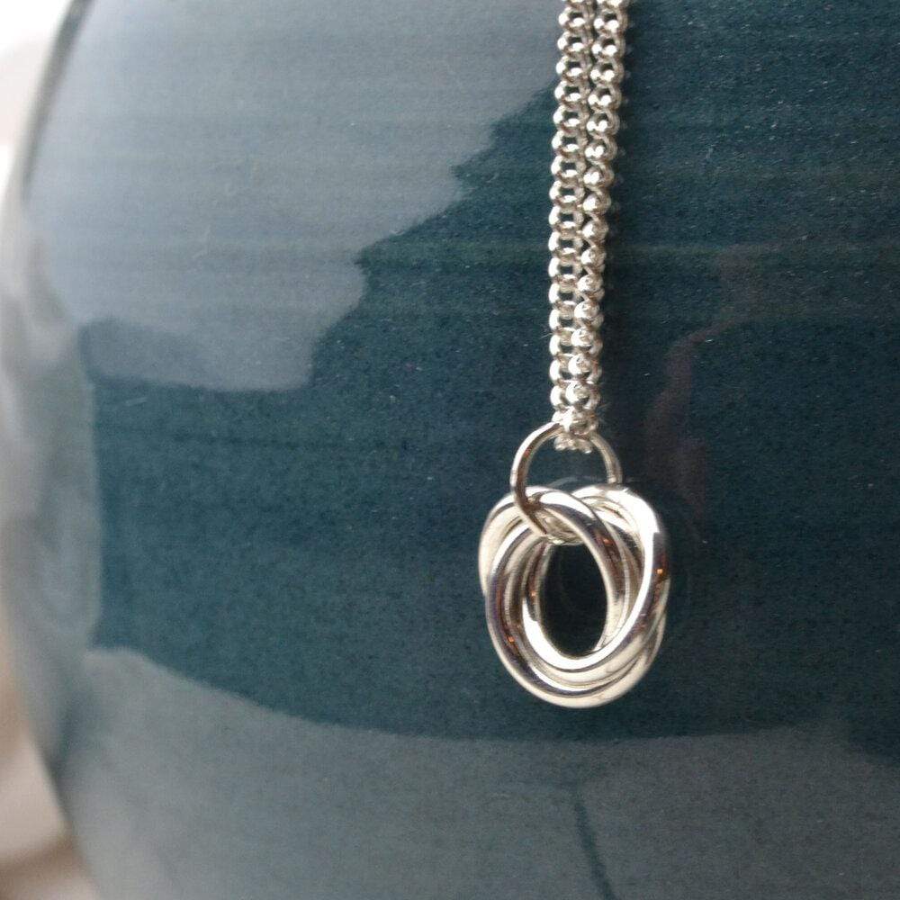 Becky Pearce Designs Russian wedding ring pendant necklace