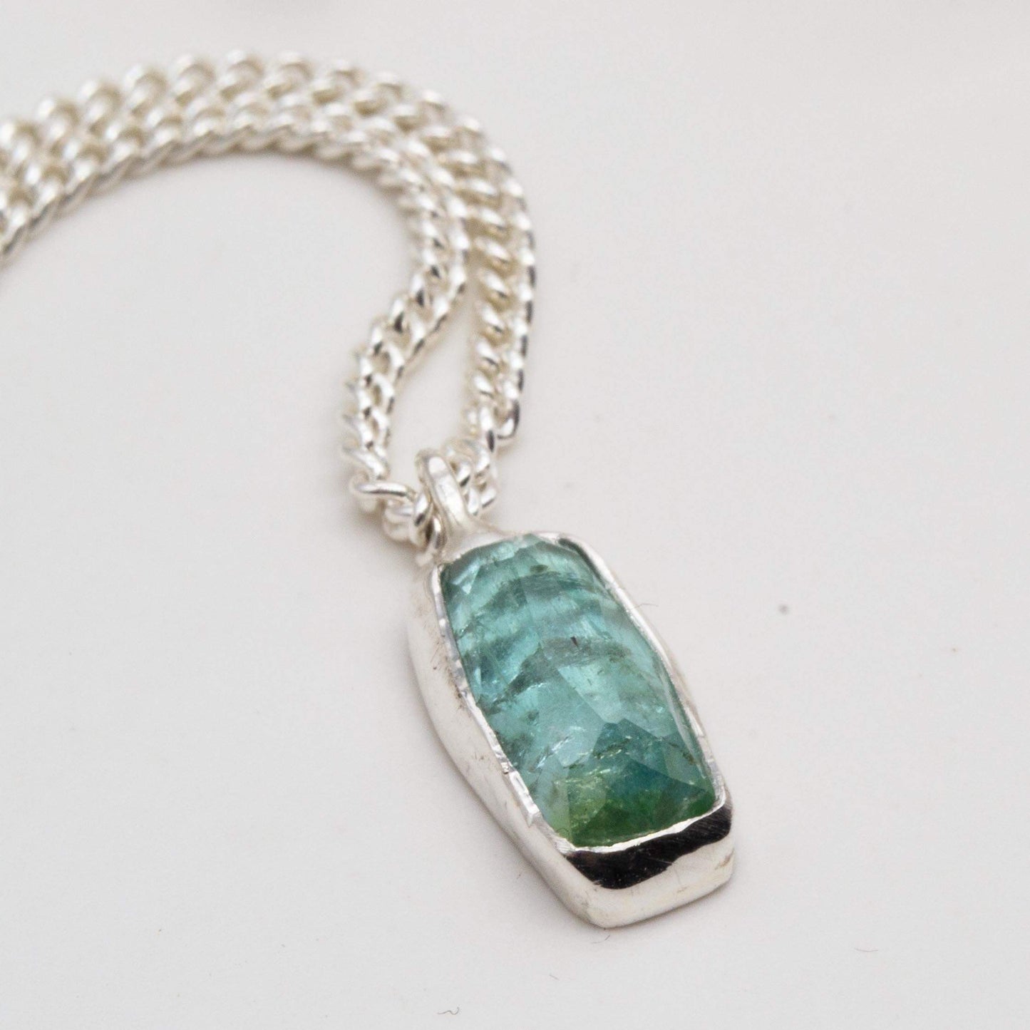 Becky Pearce Designs Sea blue/ green tourmaline pendant