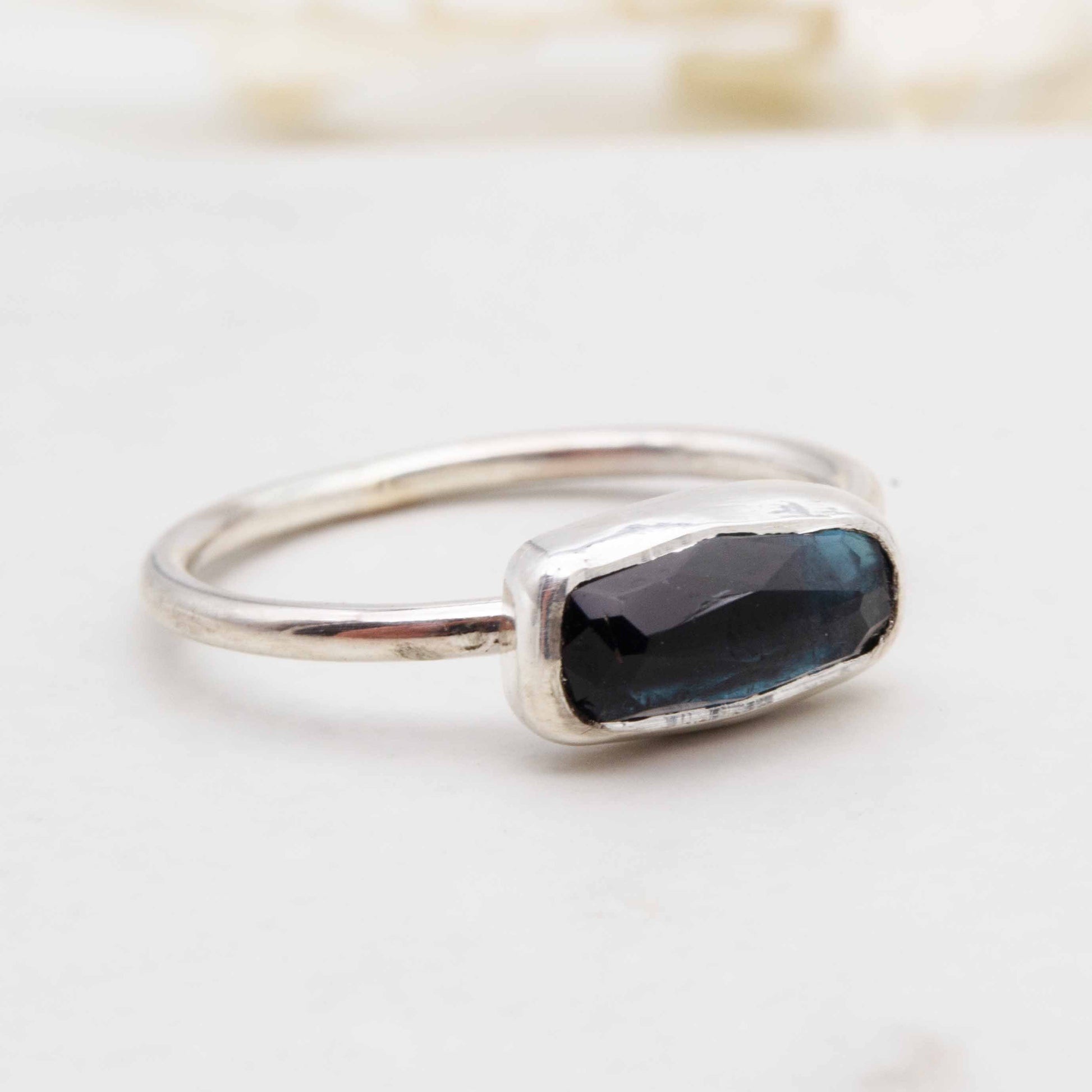 Becky Pearce Designs Blue tourmaline freeform ring