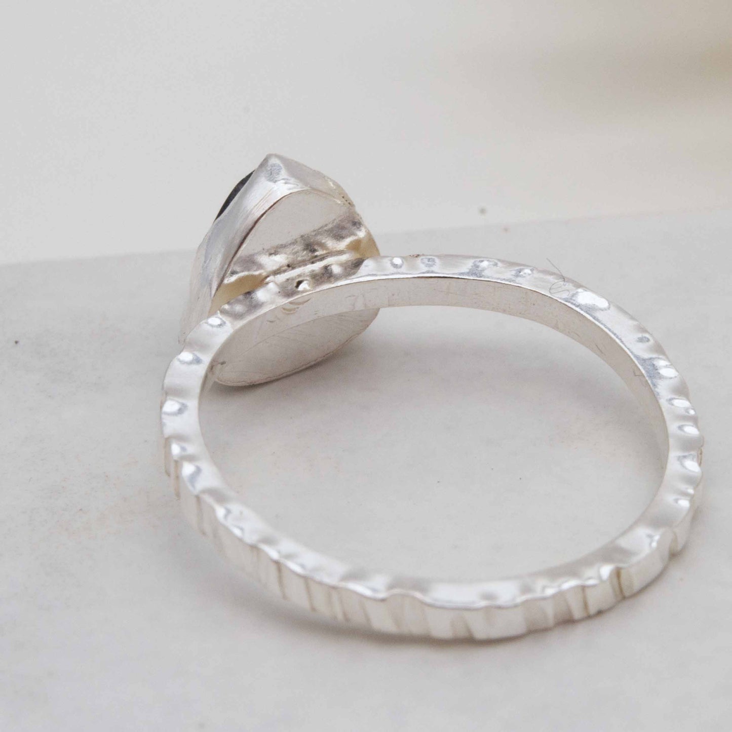 Becky Pearce Designs Midnight dark blue tourmaline ring