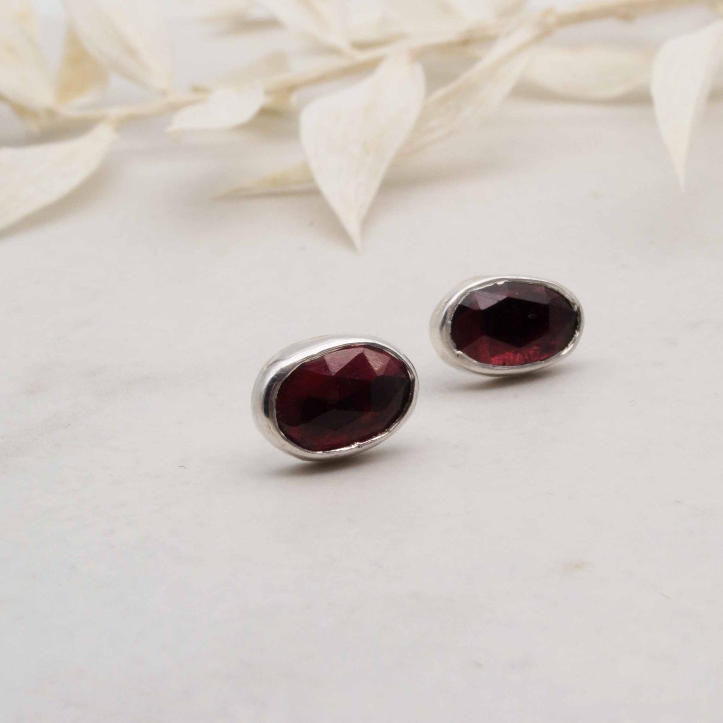 Becky Pearce Designs Raspberry spinel stud earrings