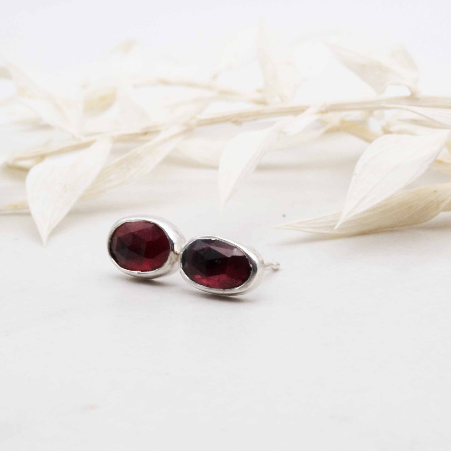 Becky Pearce Designs Raspberry spinel stud earrings