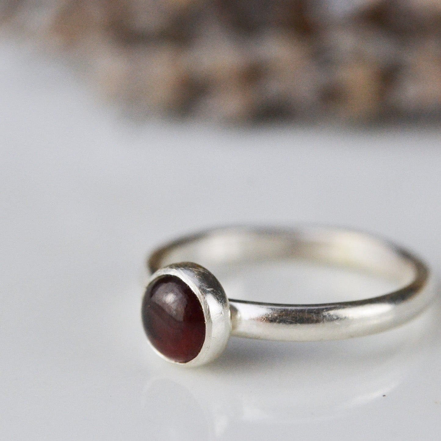 Becky Pearce Designs Garnet (January) Birthstone Stacking Rings