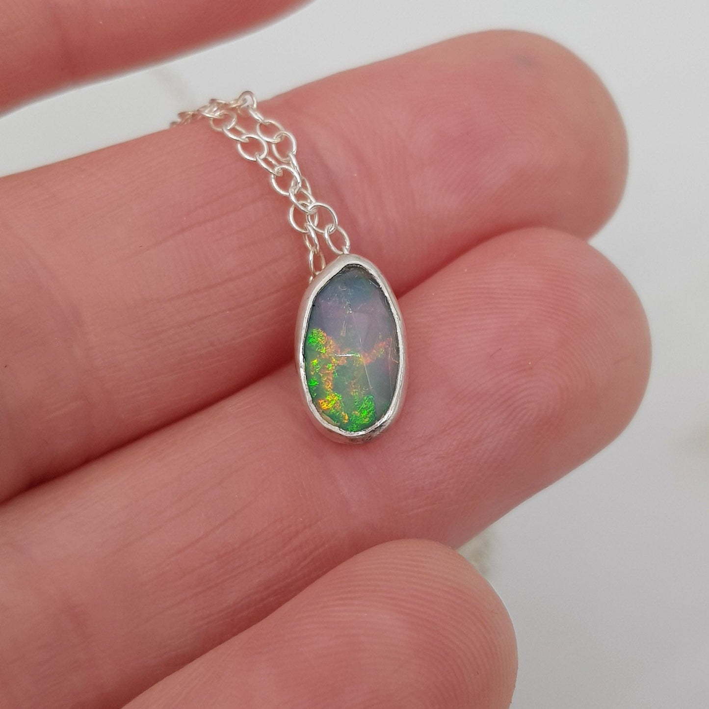Becky Pearce Designs Opal freeform pendant