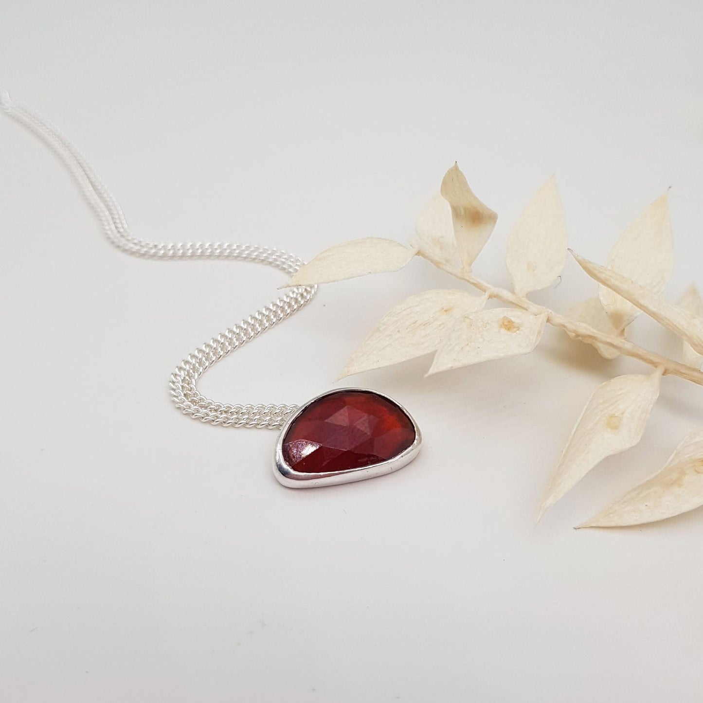 Becky Pearce Designs Garnet free form pendant