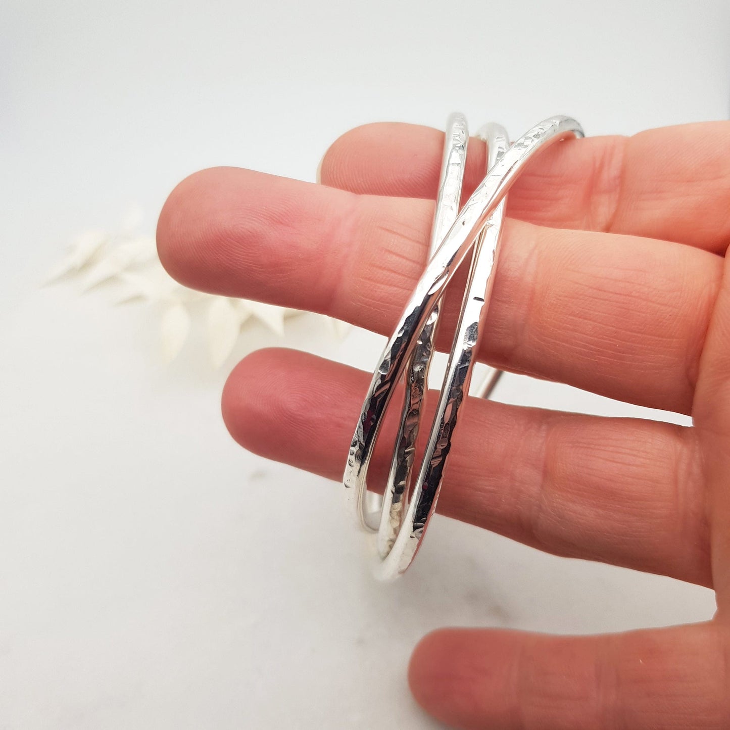 Becky Pearce Designs bangle Chunky sterling silver "russian wedding ring" style bangle