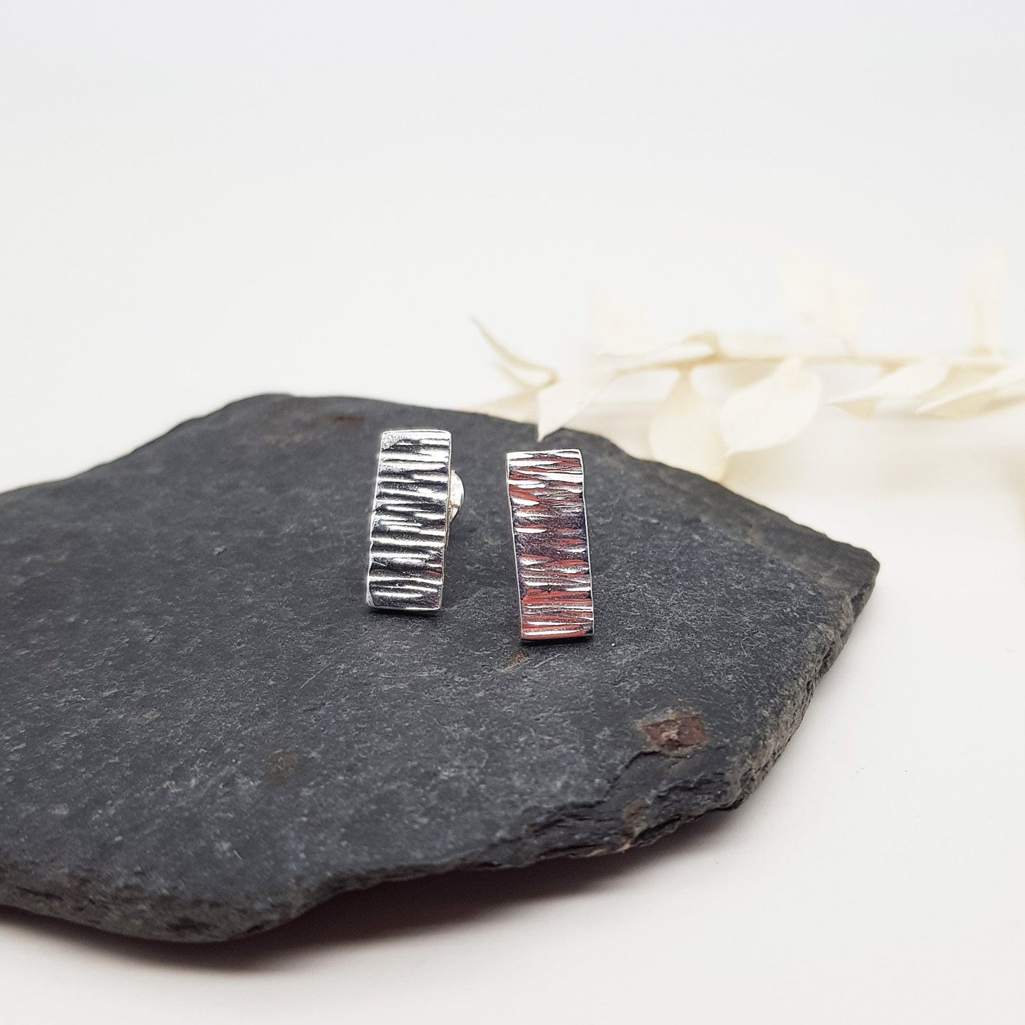 Becky Pearce Designs Earrings Bark textured earrings