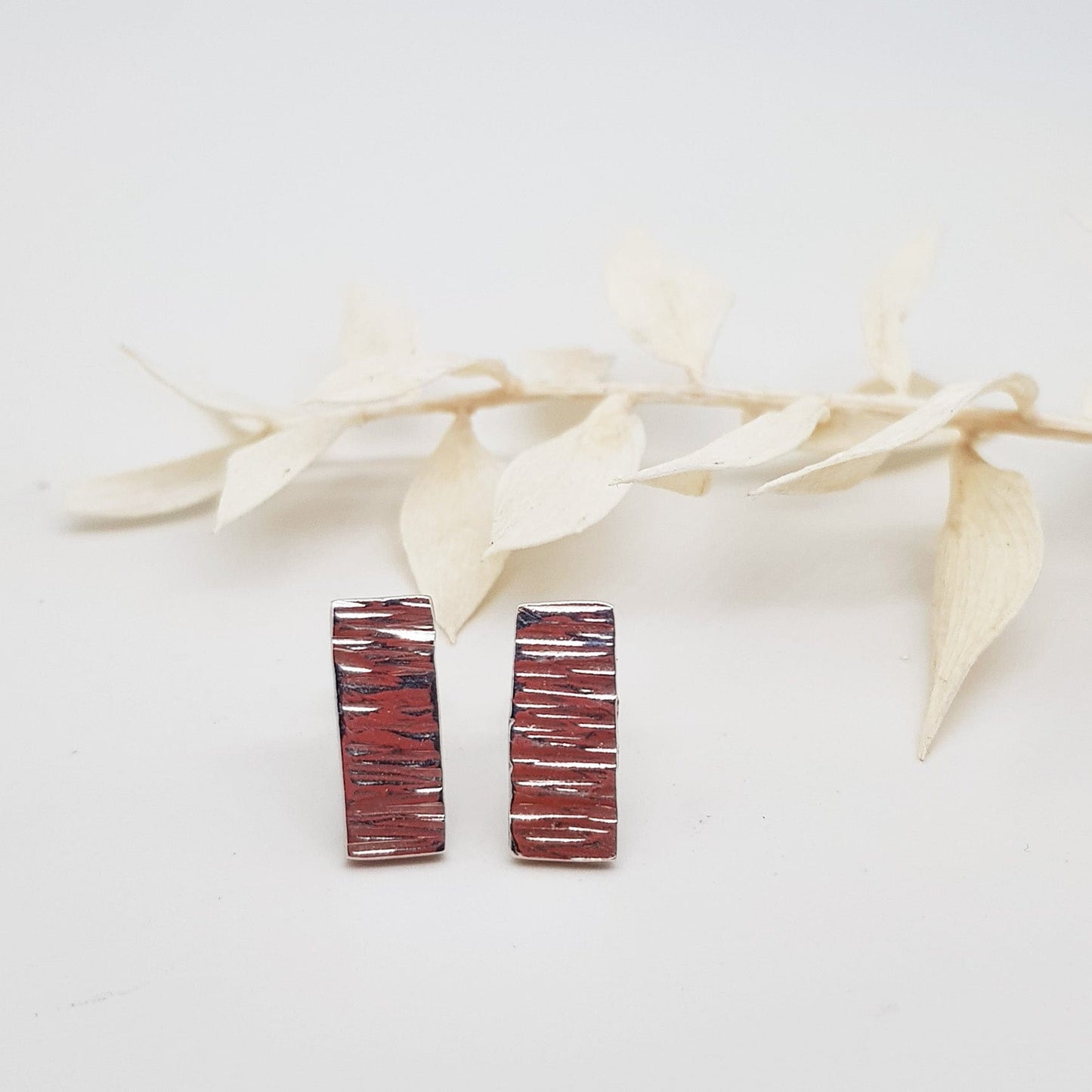 Becky Pearce Designs Earrings Bark textured earrings