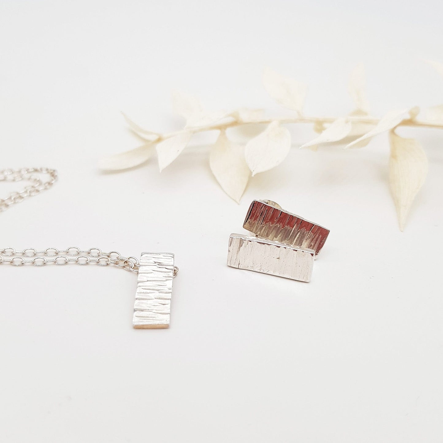 Becky Pearce Designs Earrings Bark textured earrings