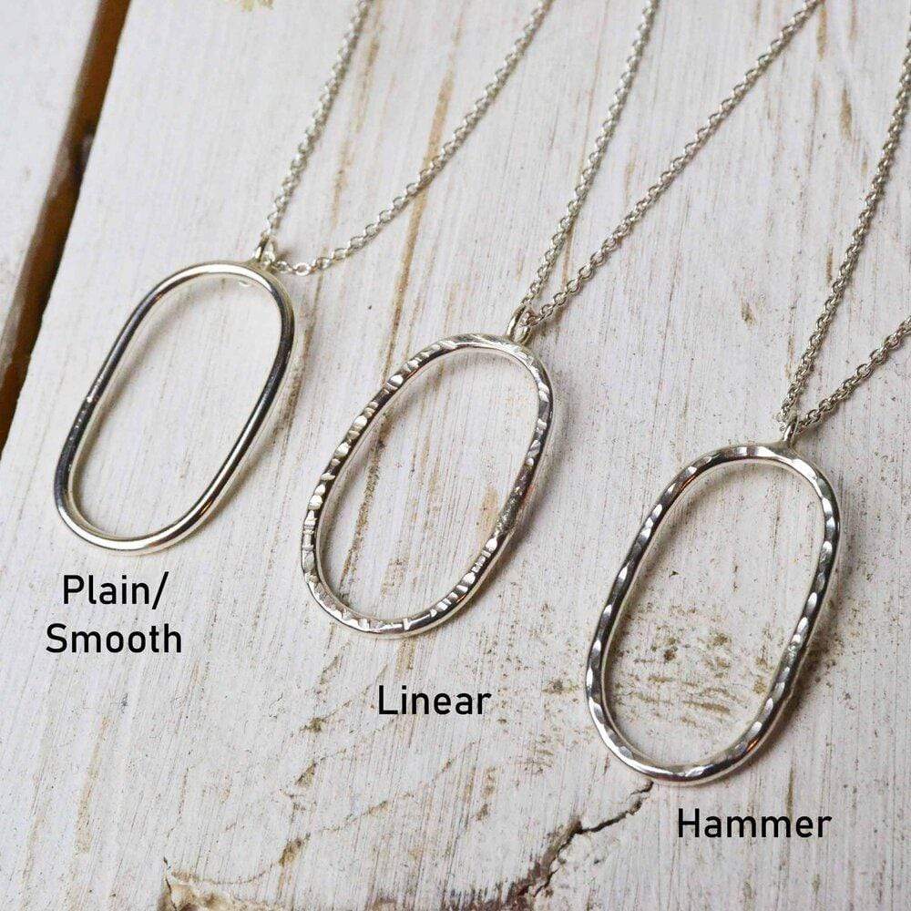 Becky Pearce Designs necklace Simplicity oval pendant (larger)