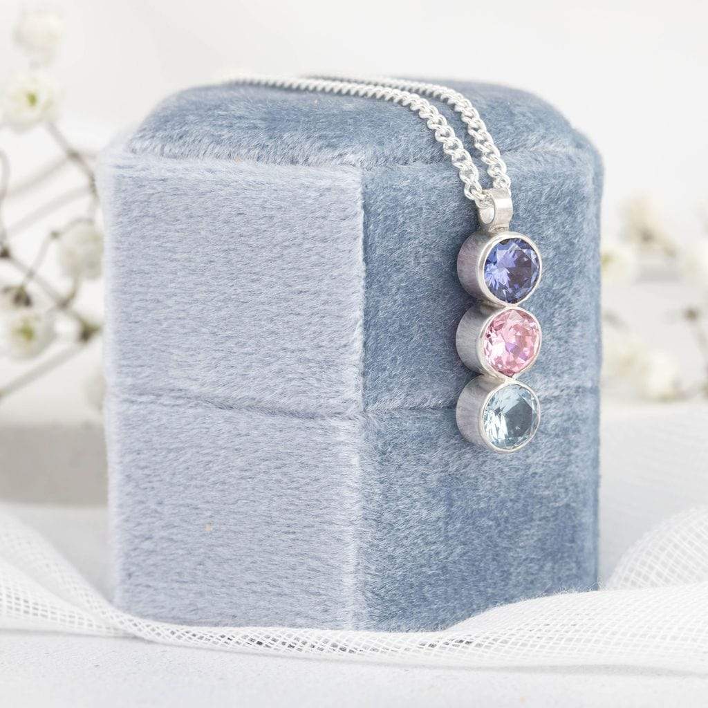 Becky Pearce Designs necklace Trio Stone Birthstone Pendant Necklace