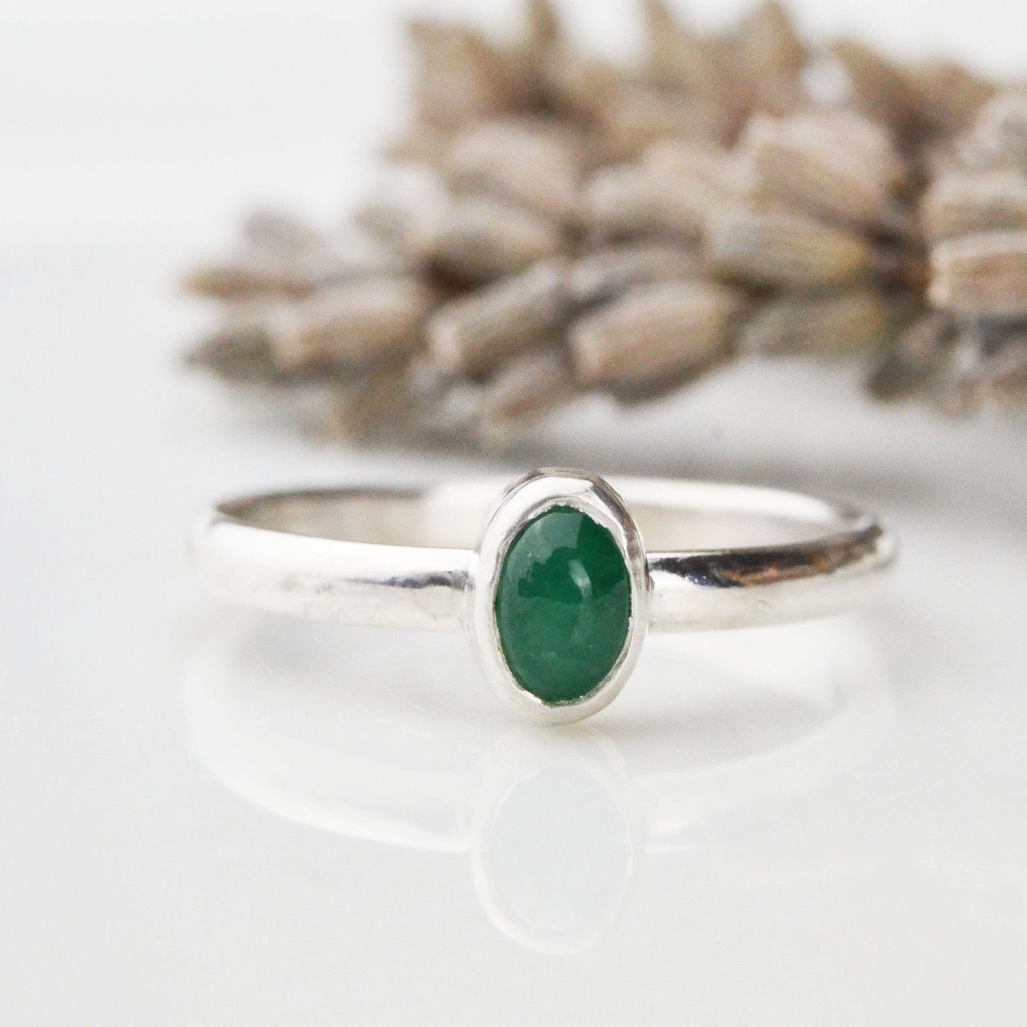 Becky Pearce Designs Rings Emerald (May) Birthstone Stacking Ring