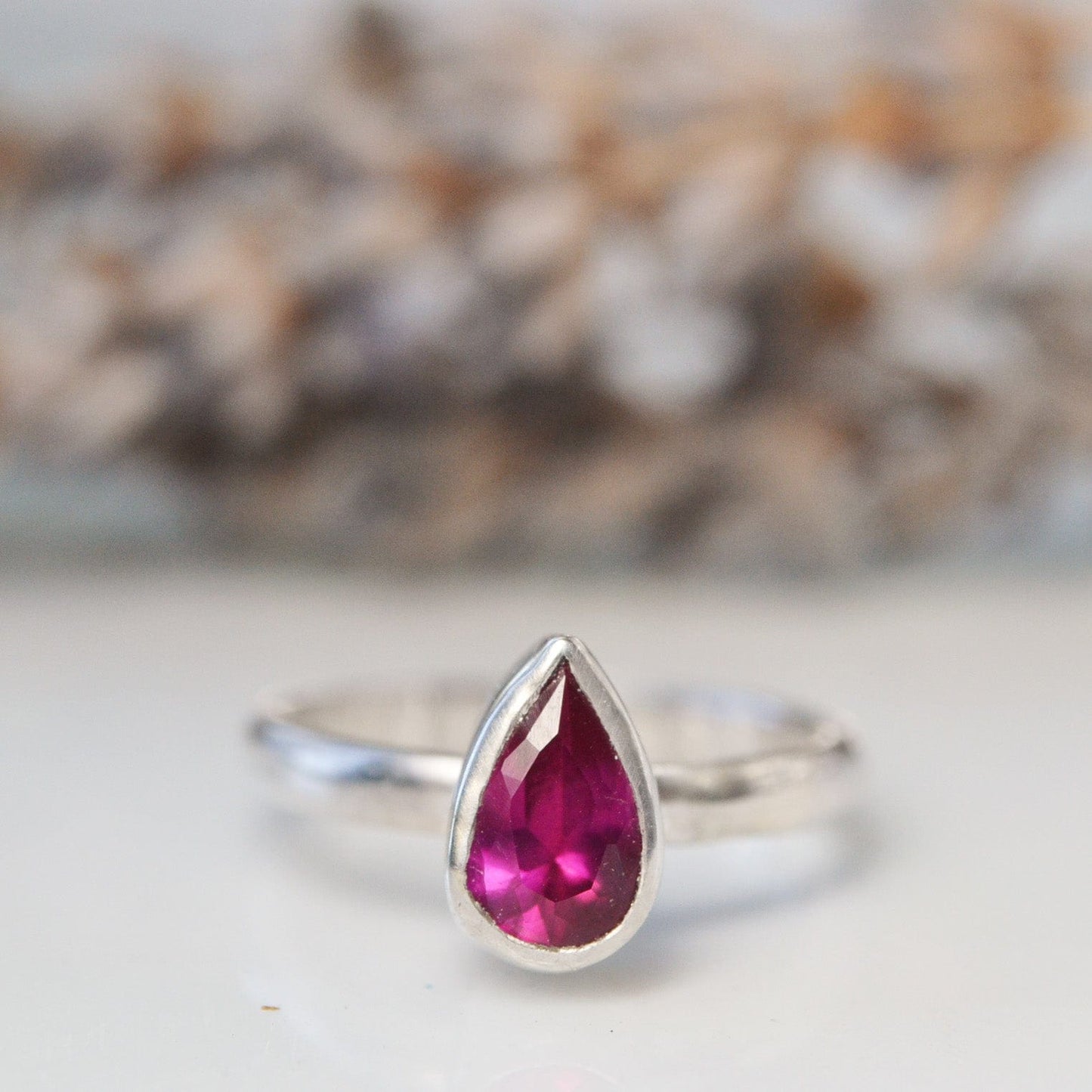 Becky Pearce Designs Rings Ruby (July) Birthstone Stacking Ring