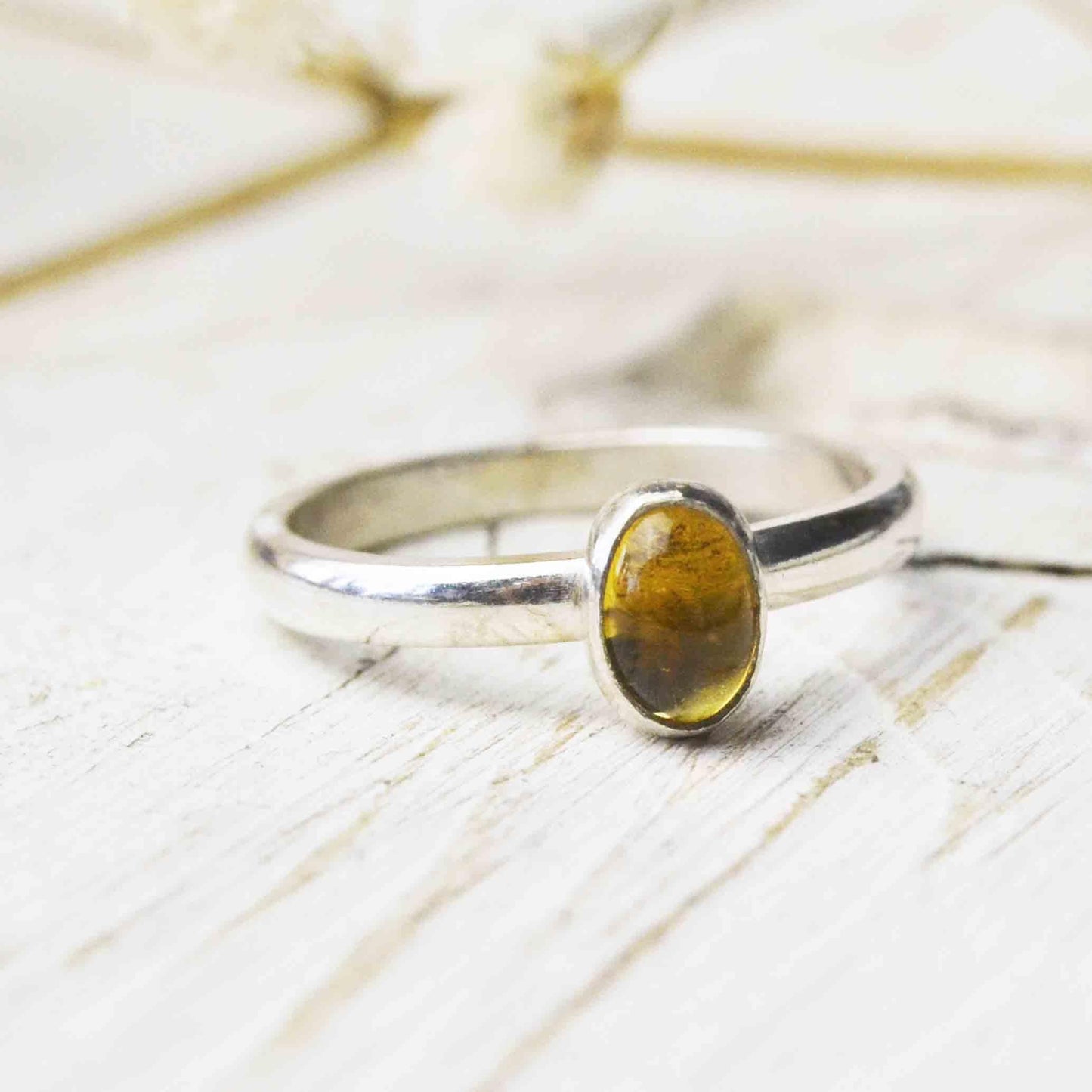 Becky Pearce Designs Rings Citrine (November) Birthstone Stacking Ring