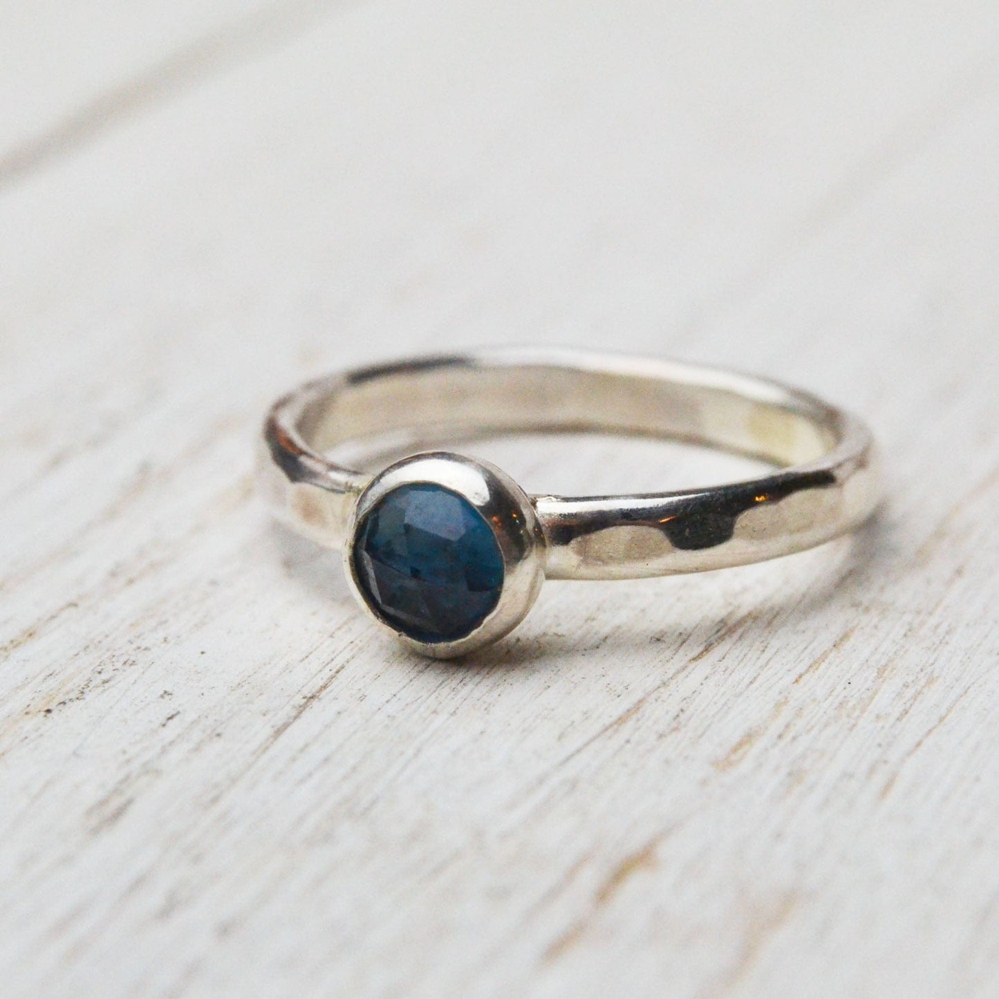 Becky Pearce Designs Rings London Blue Topaz (December) Birthstone Stacking Ring