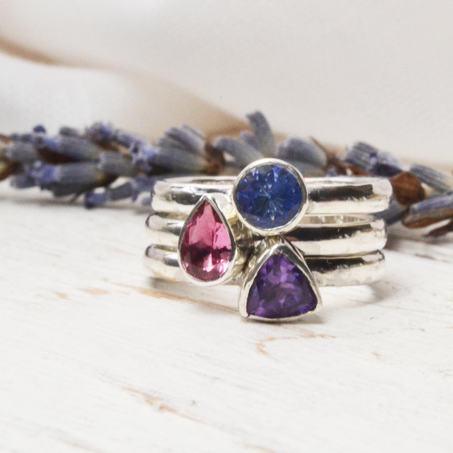 Becky Pearce Designs Rings Tanzanite (December) Birthstone Stacking Ring