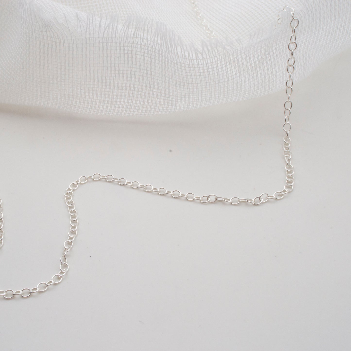 Sterling silver trace chain - lightweight