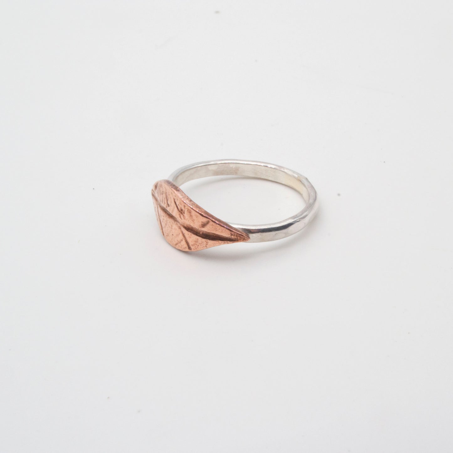 Copper leaf ring N1/2
