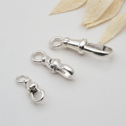 Sterling Silver Albert Swivel Clasp – For Interchangeable Pendants