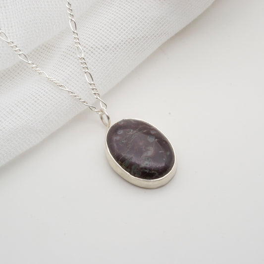 Bark brown gemstone pendant