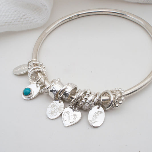 Chunky charm bangle - choose your own charms.