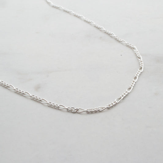 Sterling silver figaro chain