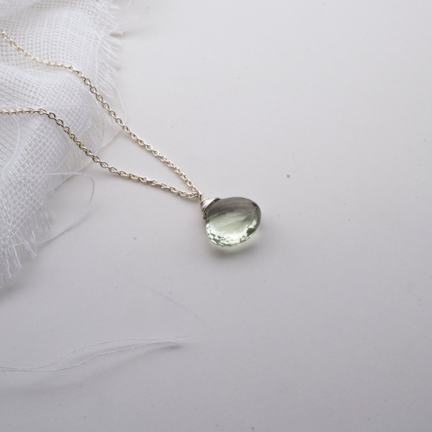 Green amethyst pendant