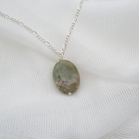 Mossy agate pendant 1