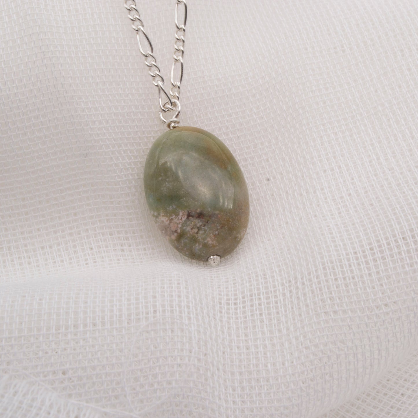 Mossy agate pendant 1