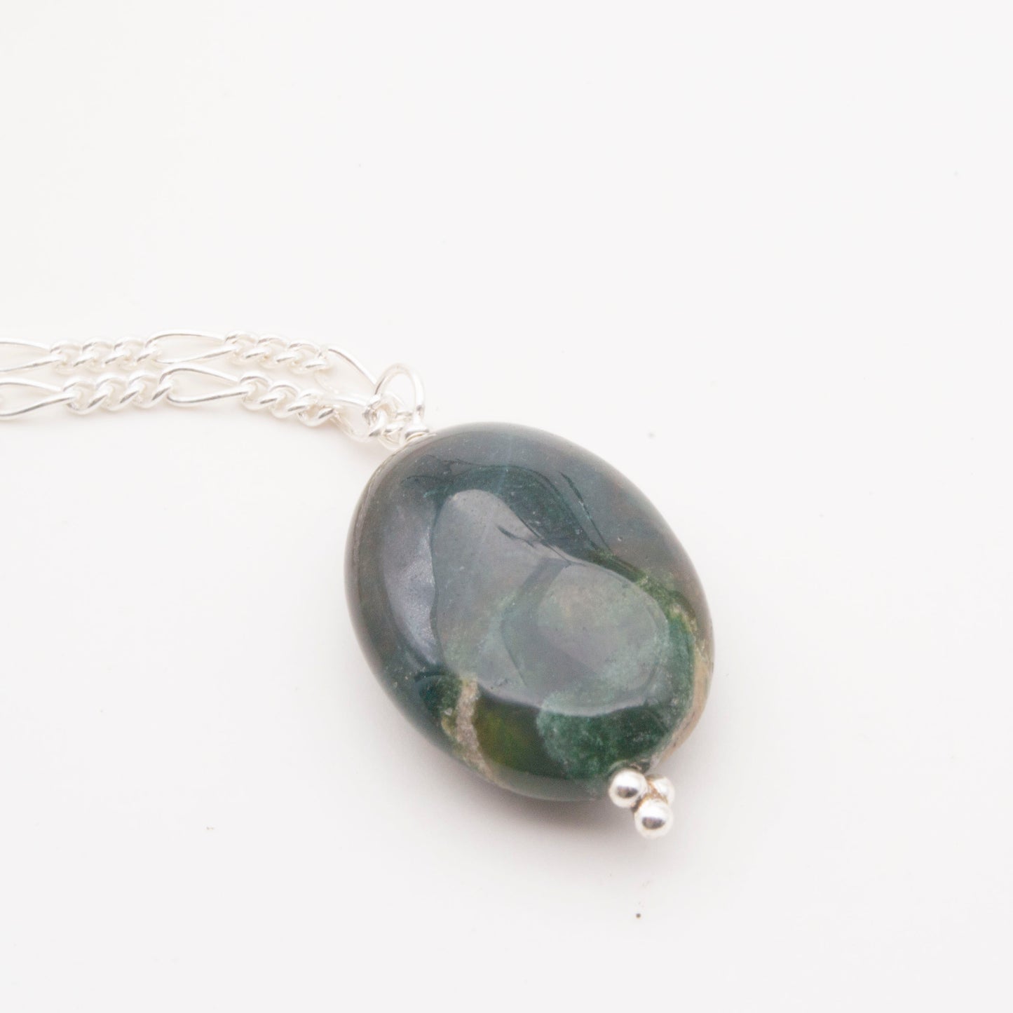 Mossy agate pendant 12