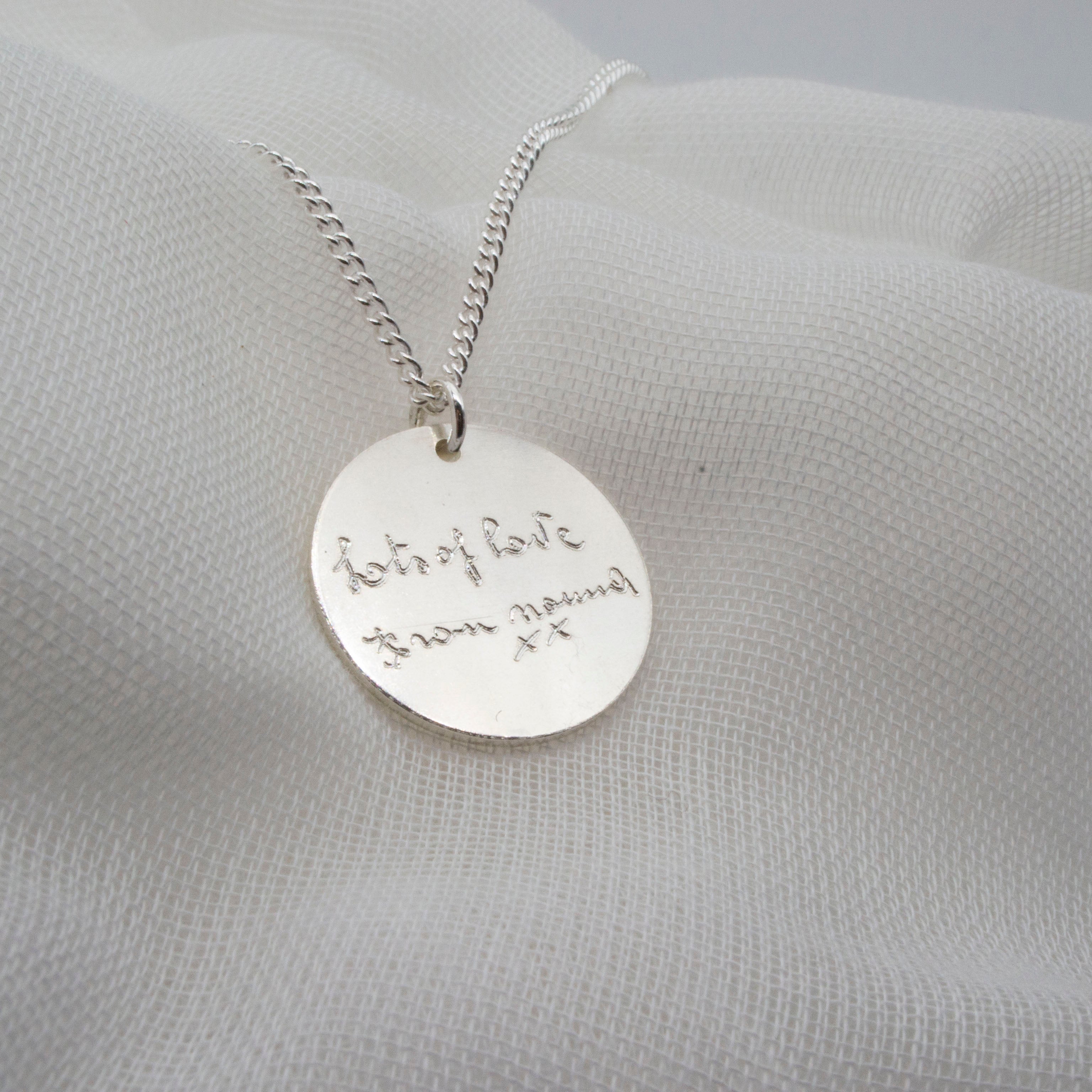 Personalized Handwriting Necklace Personalized Signature - Etsy |  Handwriting jewelry, Handwriting necklace custom, Handwriting necklace