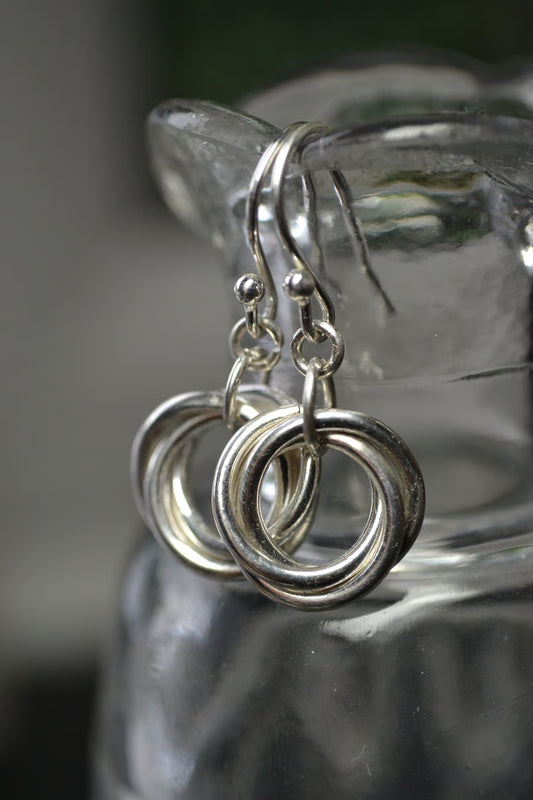 Russian wedding ring earrings