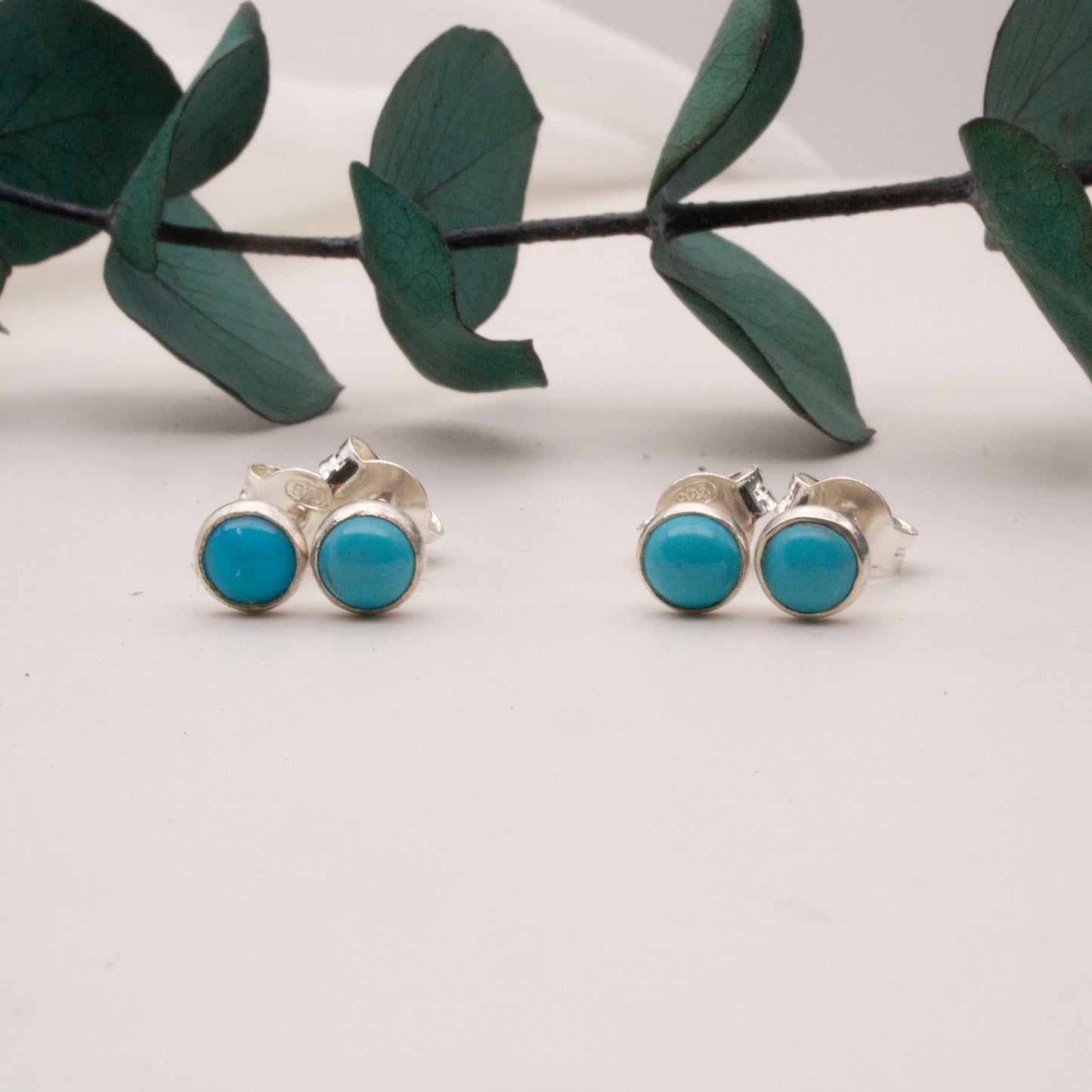 Turquoise stud earrings