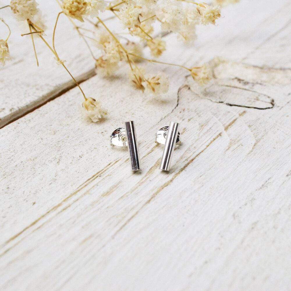Becky Pearce Designs Simplicity - rounded bar earrings
