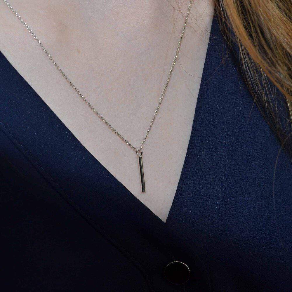 Becky Pearce Designs Simplicity rounded bar pendant