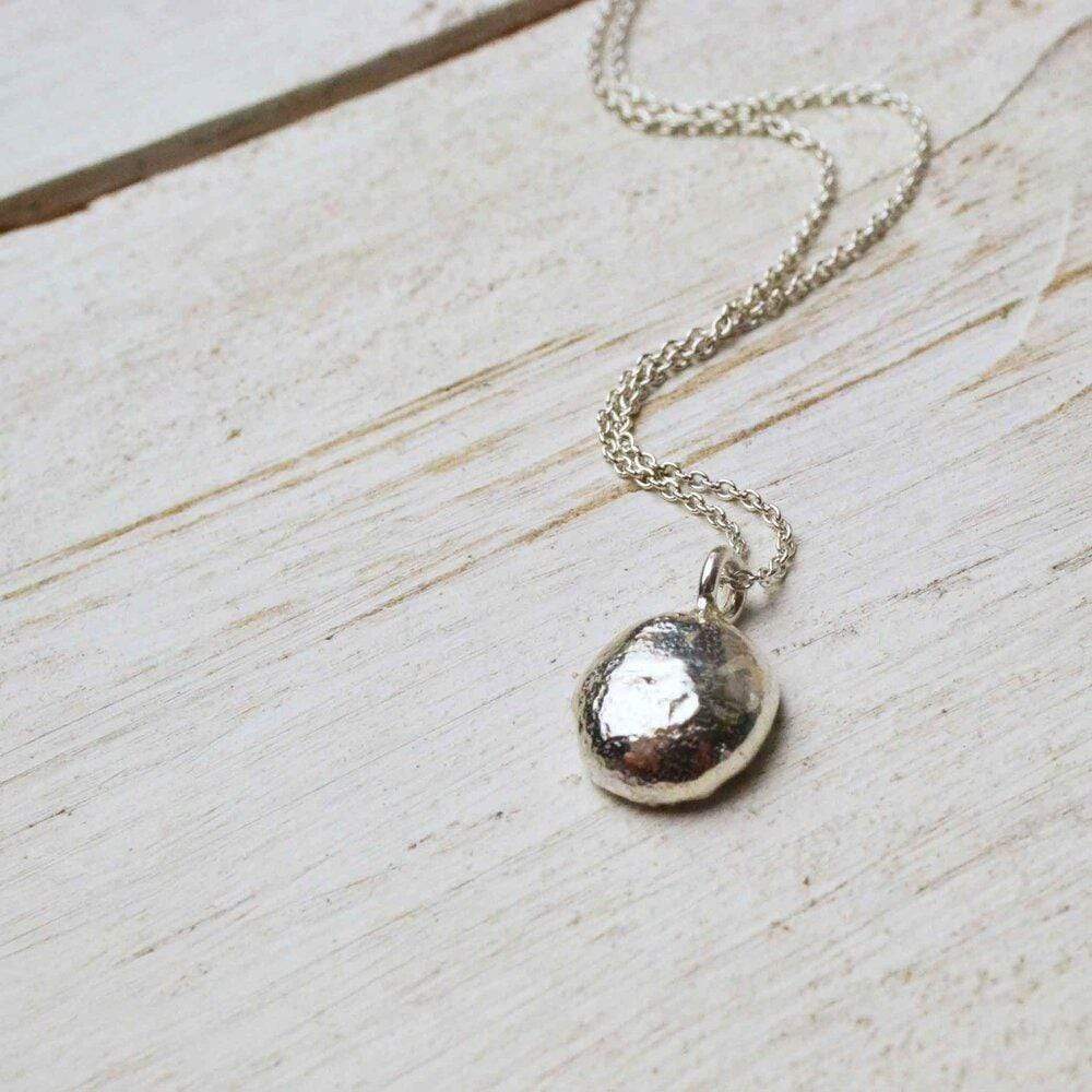 Becky Pearce Designs Simplicity silver drop pendant
