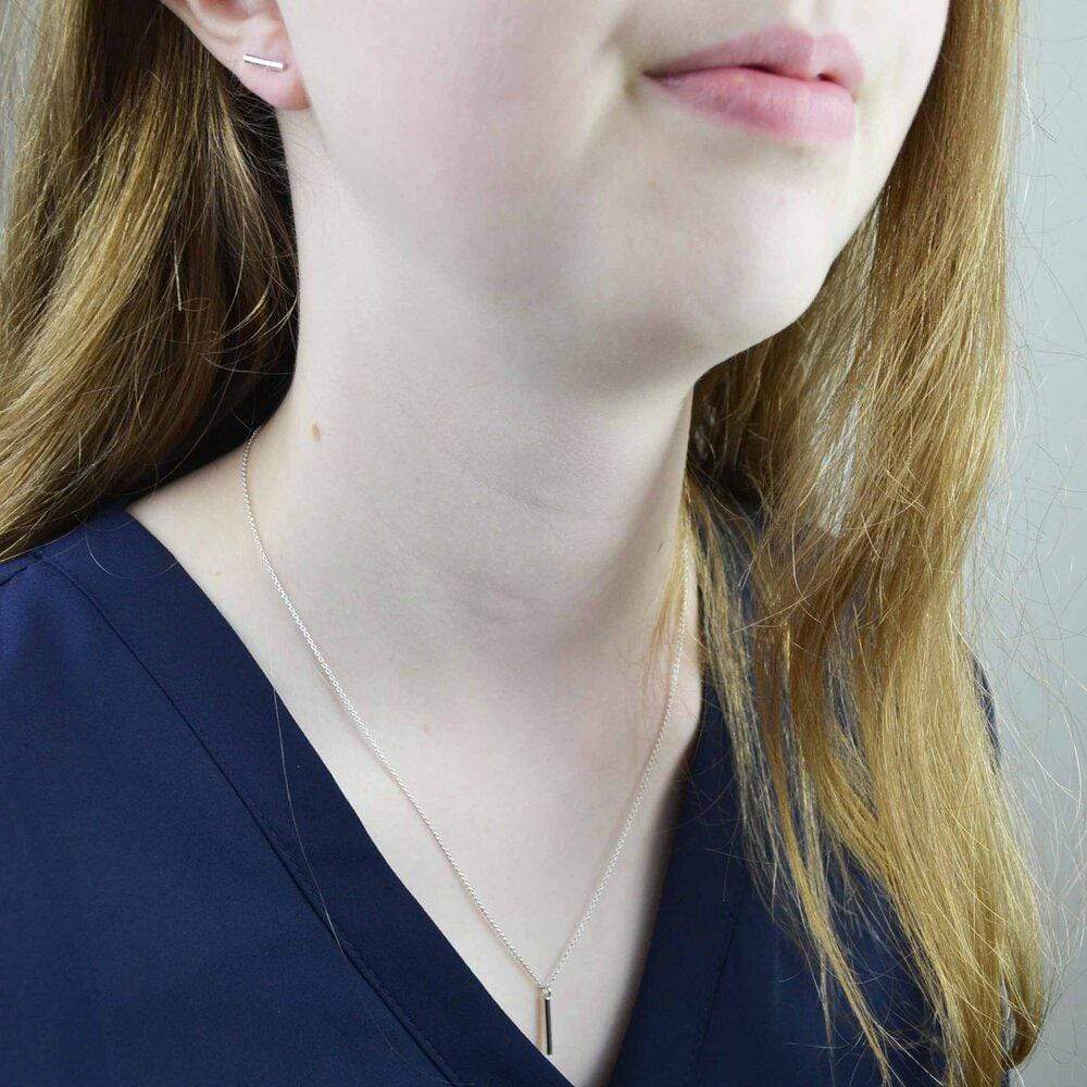 Becky Pearce Designs Simplicity rounded bar pendant